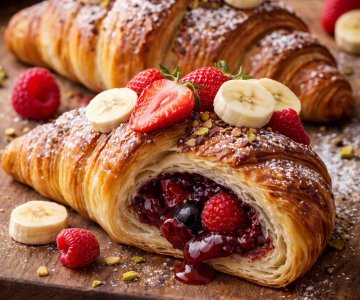 Kremalı Meyveli Kruvasan